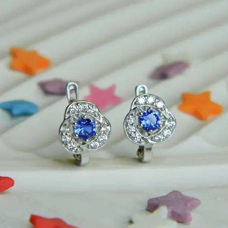 Серьги детские из серебра