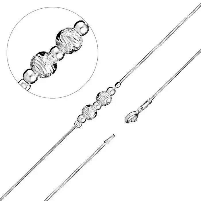 Браслет декоративный из серебра