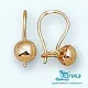 Серьги детские из красного золота