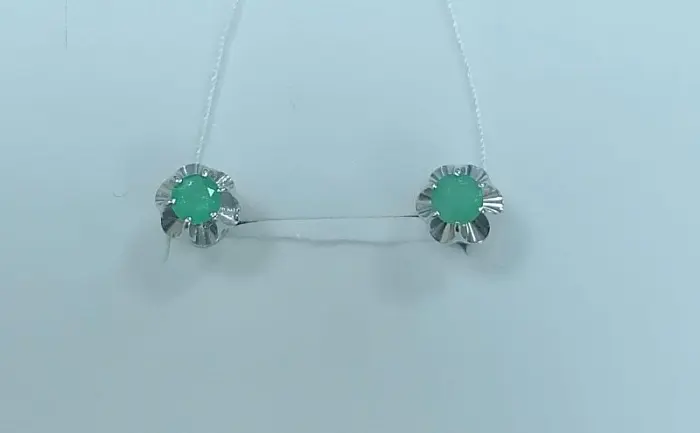 Серьги пуссеты из серебра