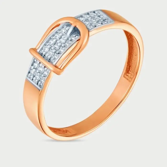 Кольцо декоративное из красного золота