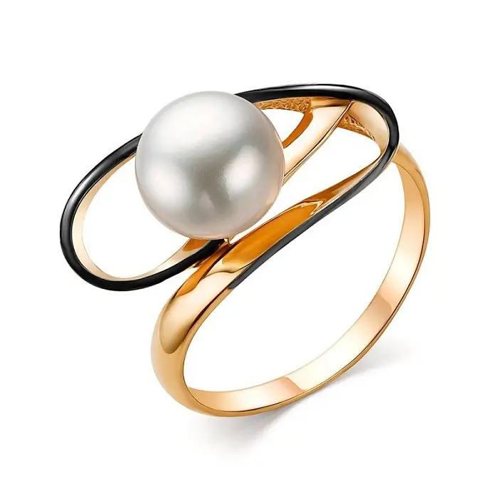 Кольцо декоративное из красного золота