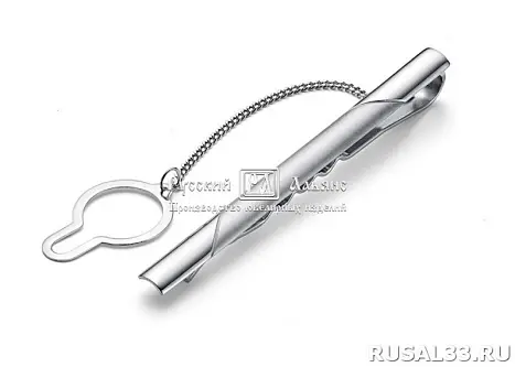 Зажим для галстука из серебра