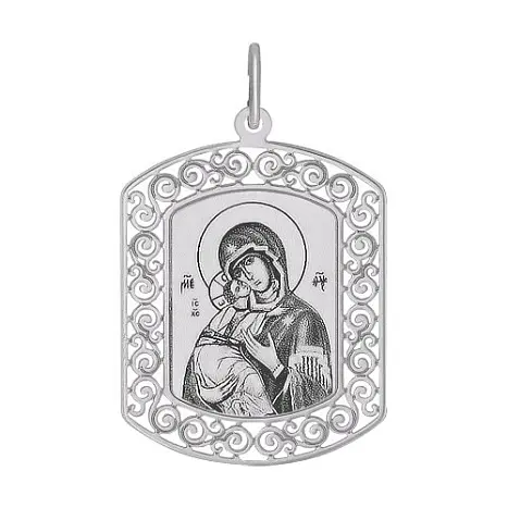 Подвеска икона из серебра