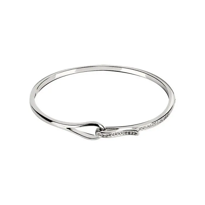 Браслет жесткий из серебра