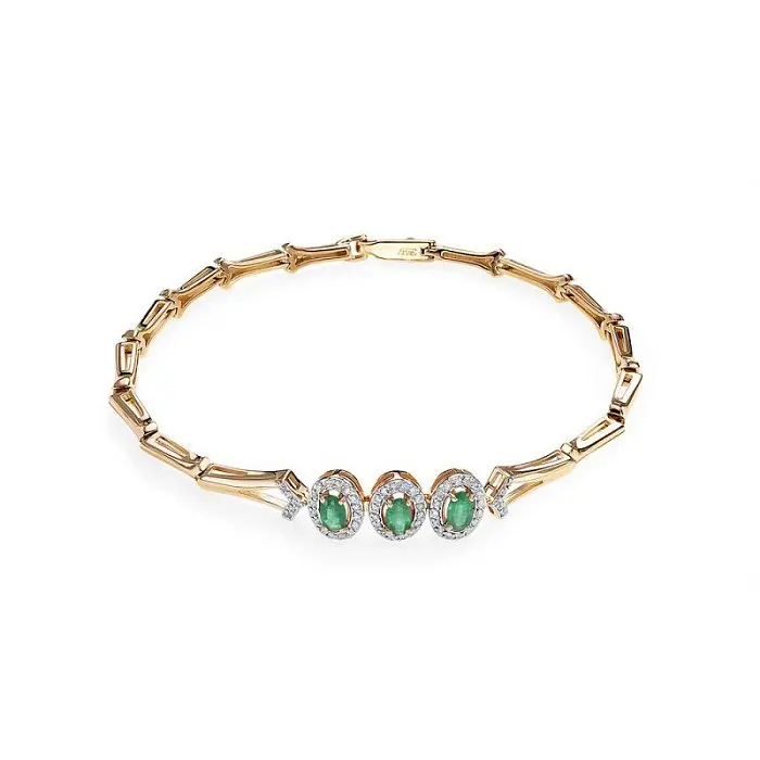 Браслет декоративный из белого золота