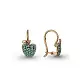 Серьги детские из красного золота