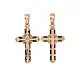 Подвеска крест из красного золота