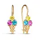 Серьги детские из красного золота