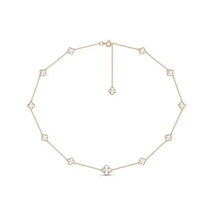 Цепь колье из красного золота