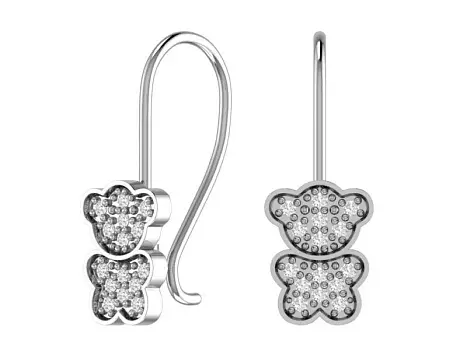 Серьги детские из серебра