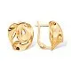 Серьги с английским замком из красного золота