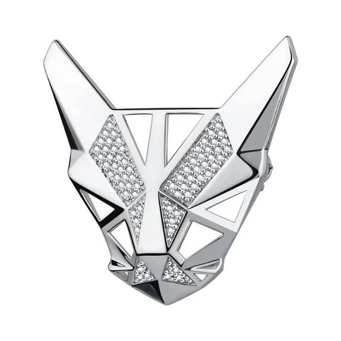 Брошь из серебра