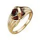 Кольцо декоративное из красного золота