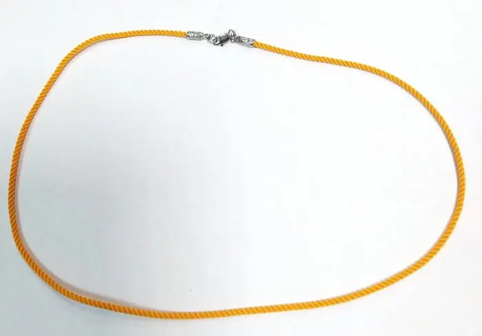 Цепь шнурок из серебра