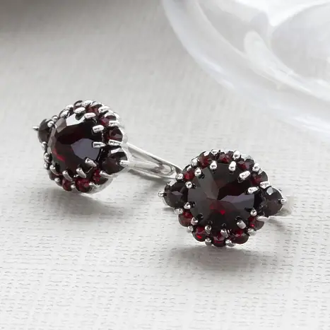 Серьги с английским замком из серебра