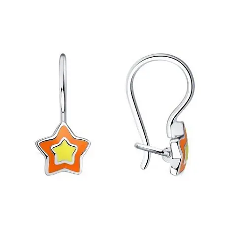 Серьги детские из серебра