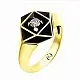 Кольцо декоративное из желтого золота