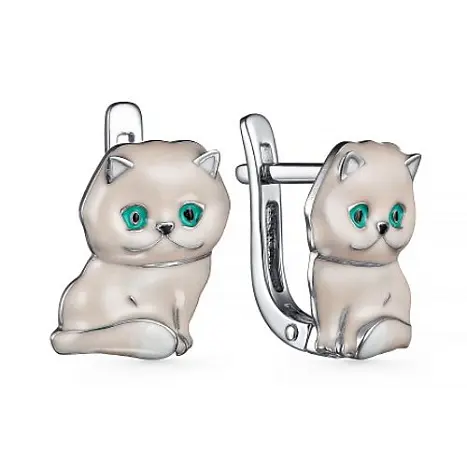 Серьги детские из серебра
