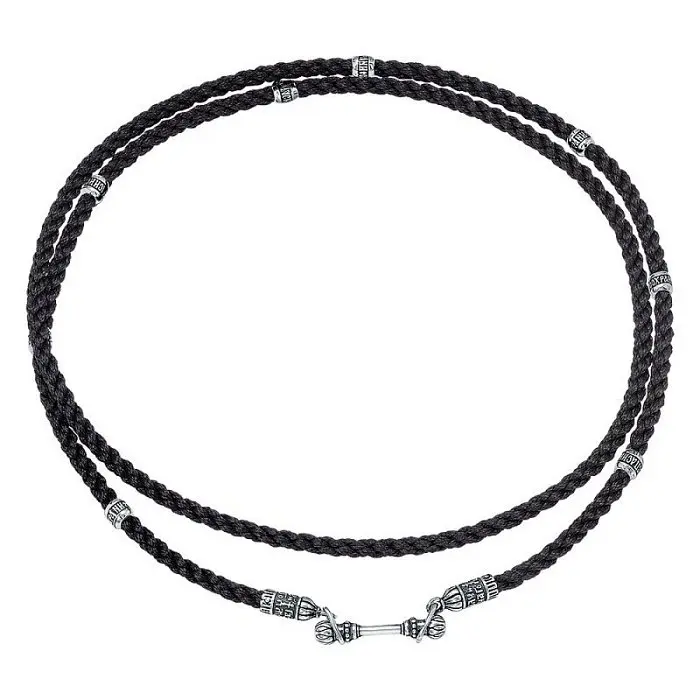 Цепь шнурок из серебра