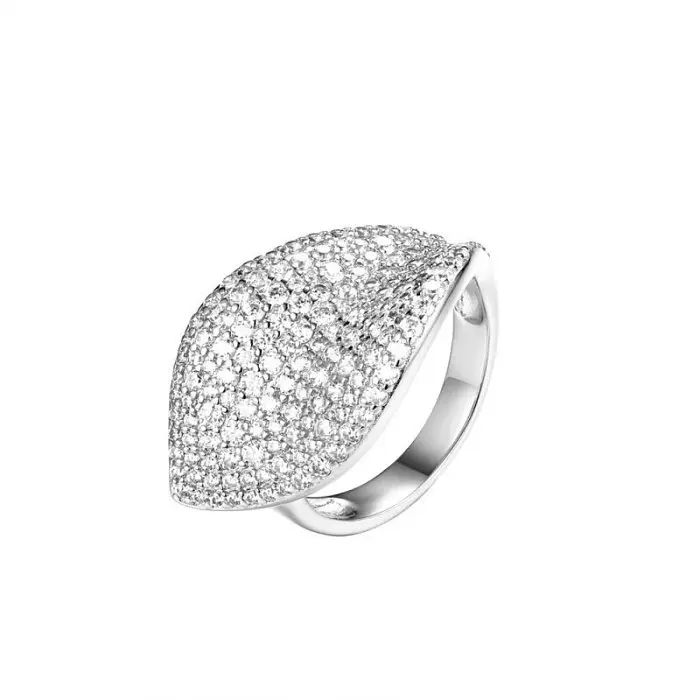 Кольцо декоративное из серебра вид 1