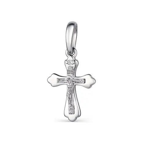 Подвеска крест из серебра