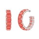Серьги пуссеты из серебра