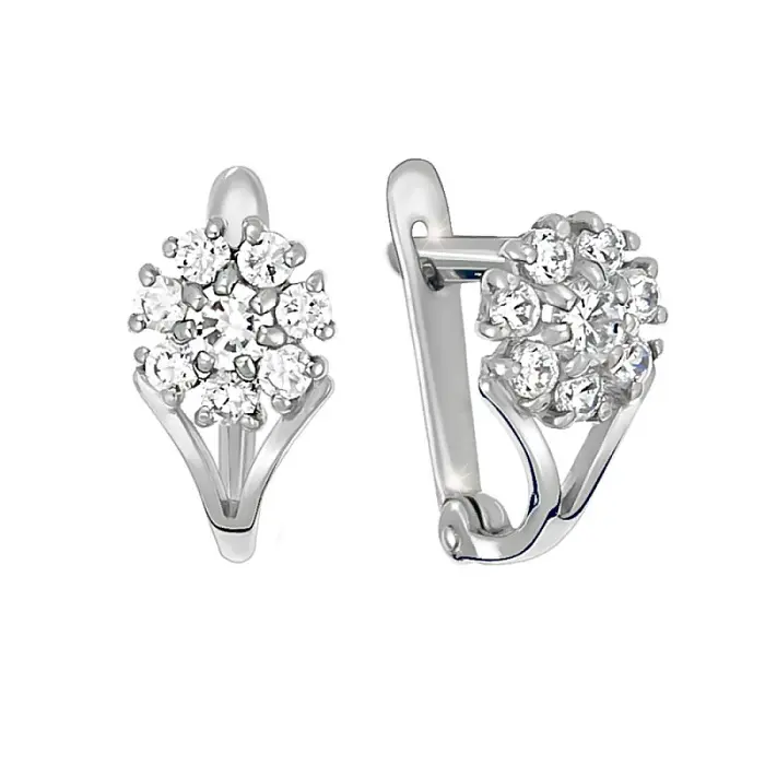 Серьги детские из серебра вид 1