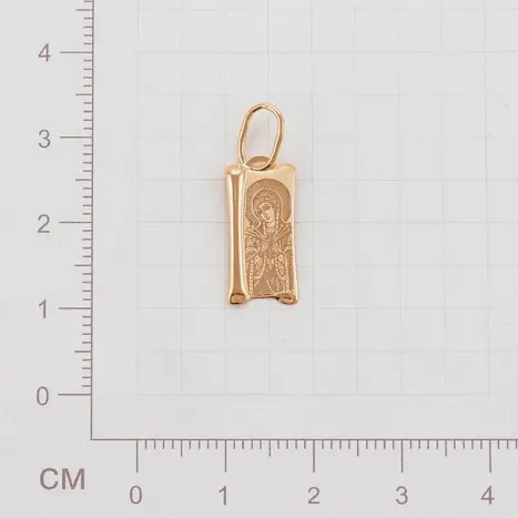 Подвеска икона из красного золота