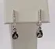 Серьги подвесные из серебра