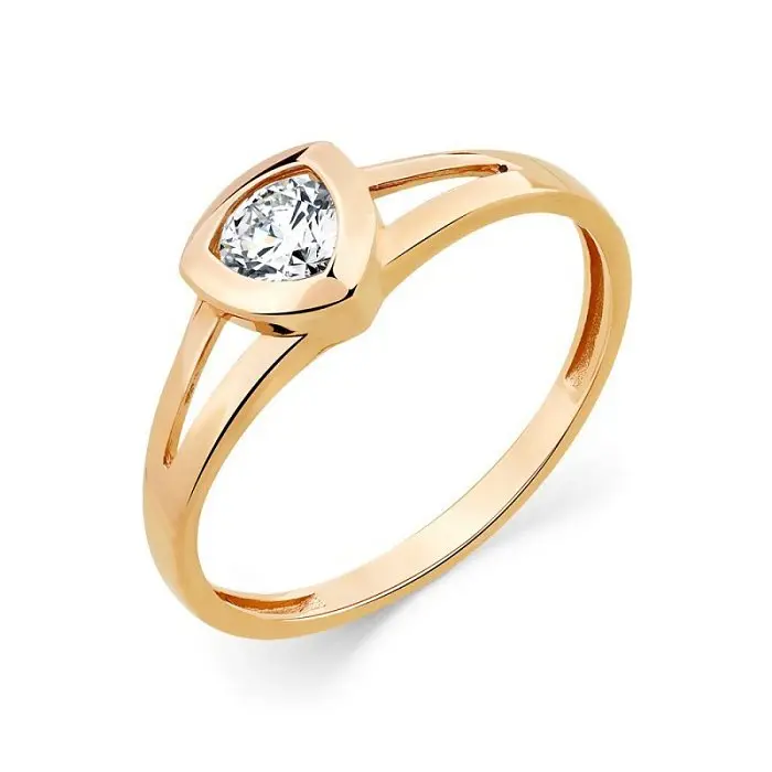 Кольцо декоративное из красного золота