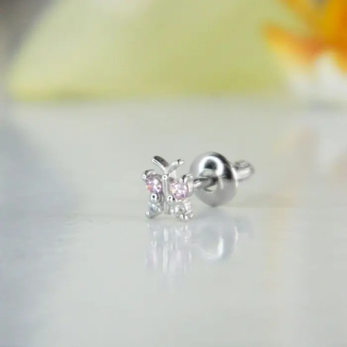 Серьги одиночные из серебра