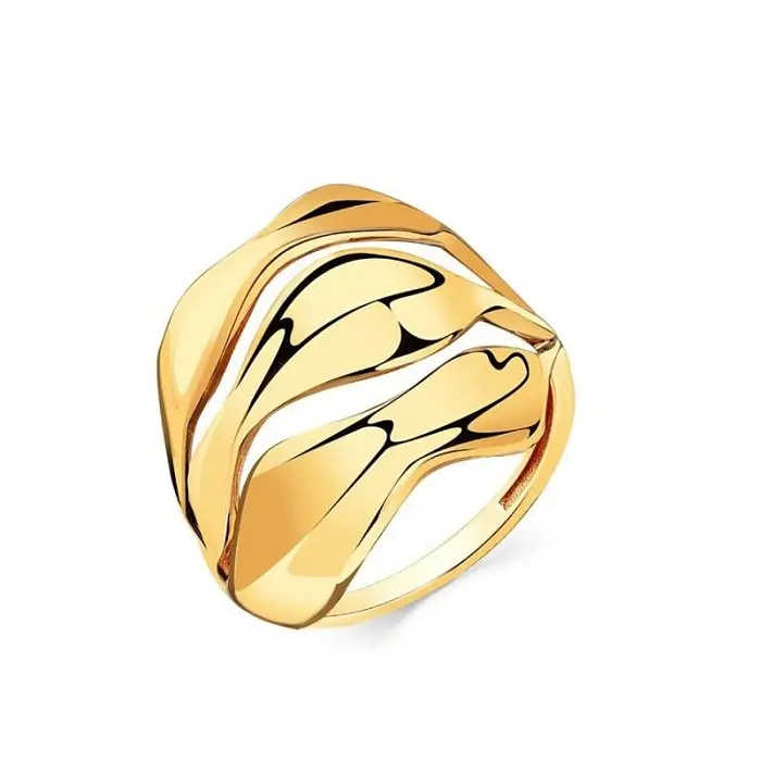 Кольцо декоративное из красного золота