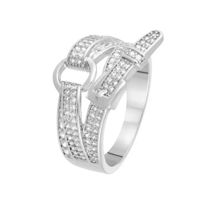 Кольцо декоративное из серебра