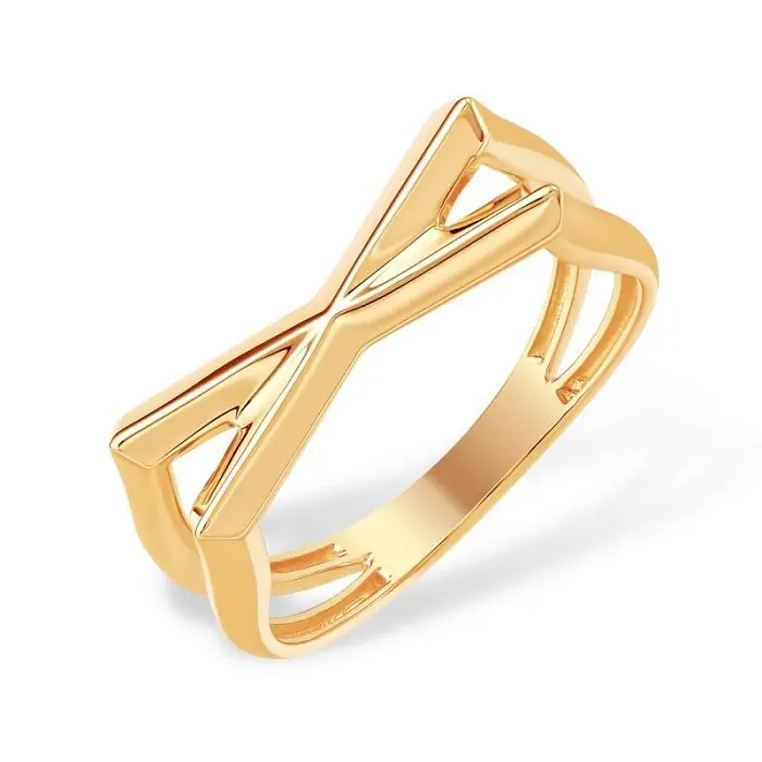 Кольцо декоративное из красного золота