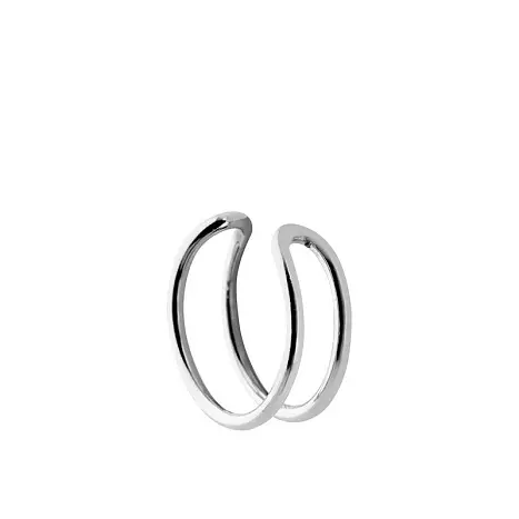 Серьги каффы из серебра