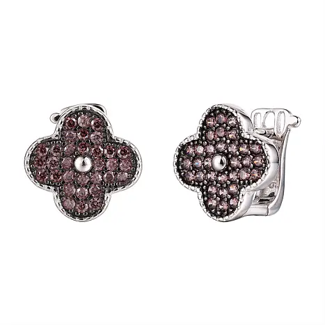 Серьги с английским замком из серебра