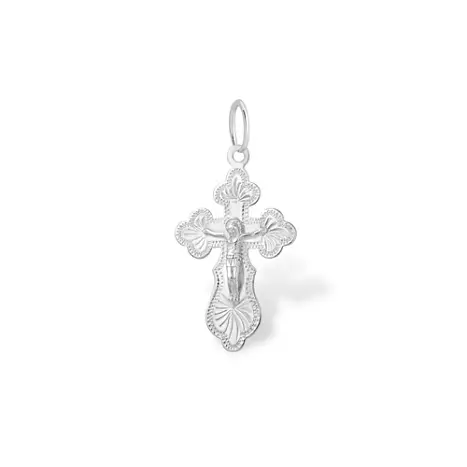 Подвеска крест из серебра