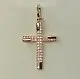 Подвеска декоративный крест из красного золота