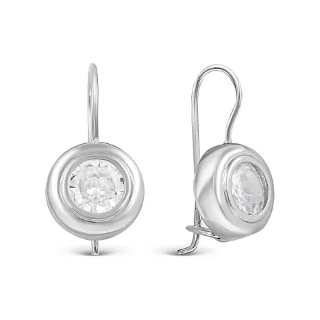 Серьги петельки из серебра