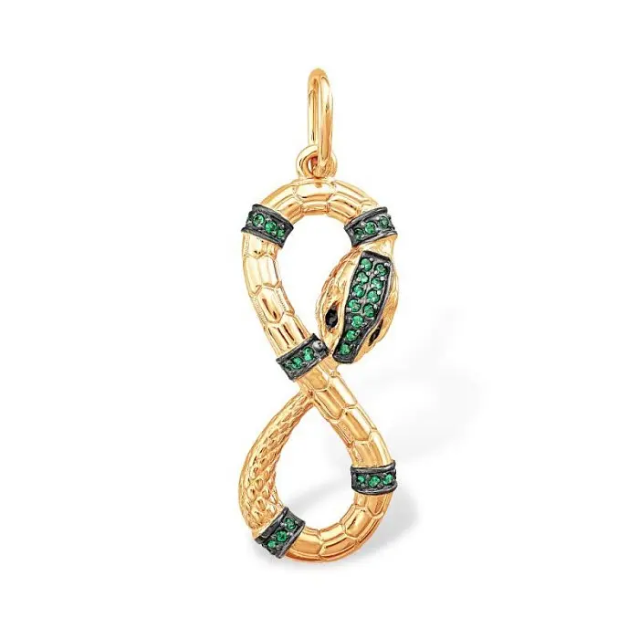 Подвеска декоративная из красного золота