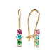 Серьги детские из красного золота