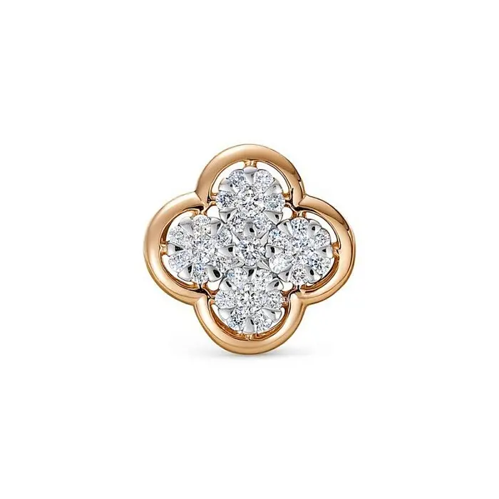 Подвеска бегунок из комбинированного золота