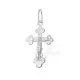 Подвеска крест из серебра