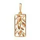 Подвеска декоративная из красного золота