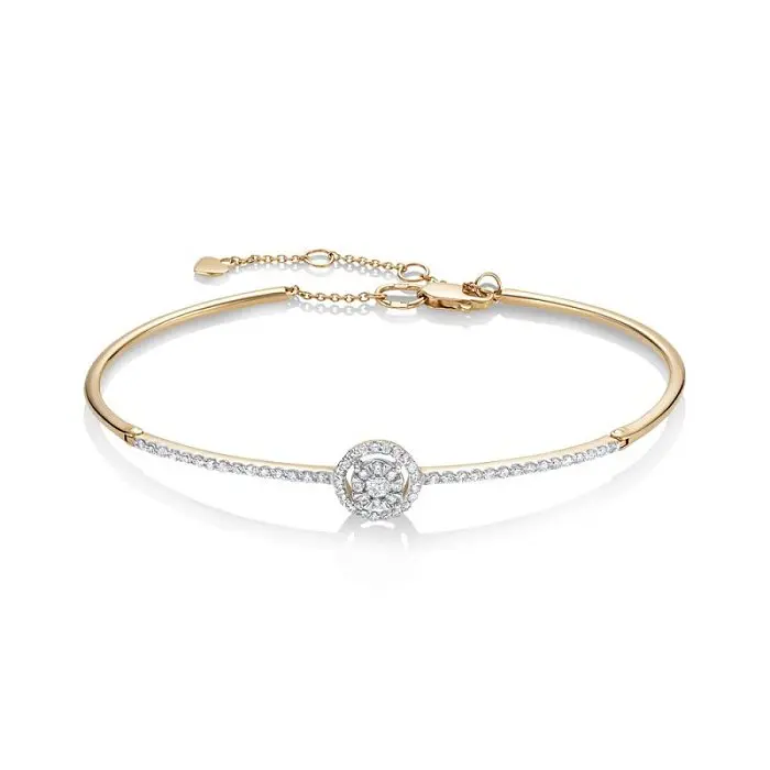 Браслет декоративный из комбинированного золота