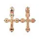 Подвеска крест из красного золота