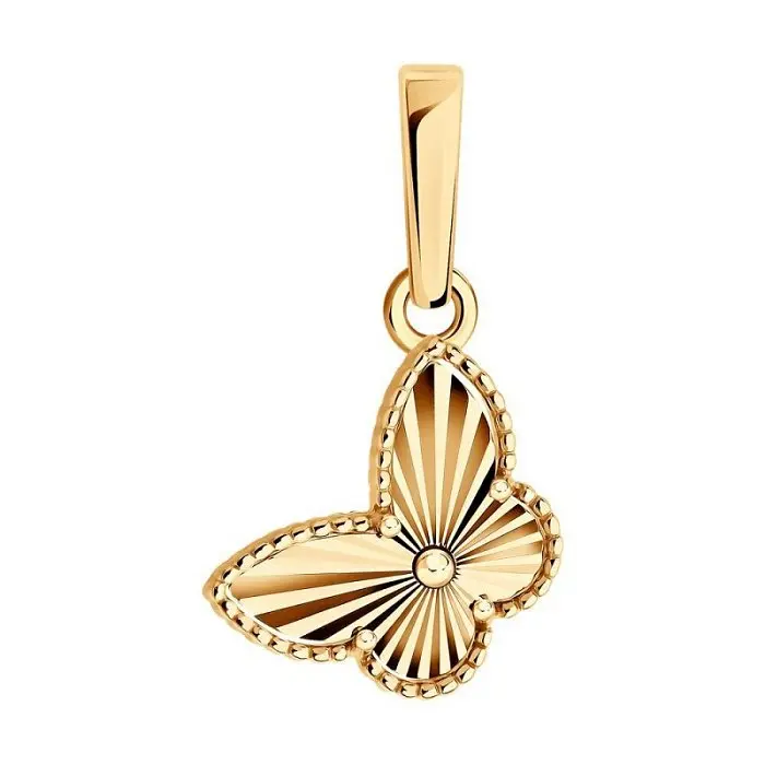 Подвеска декоративная из красного золота