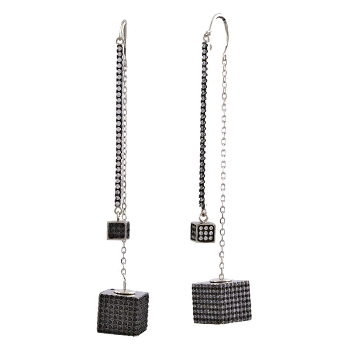 Серьги цепочки из серебра