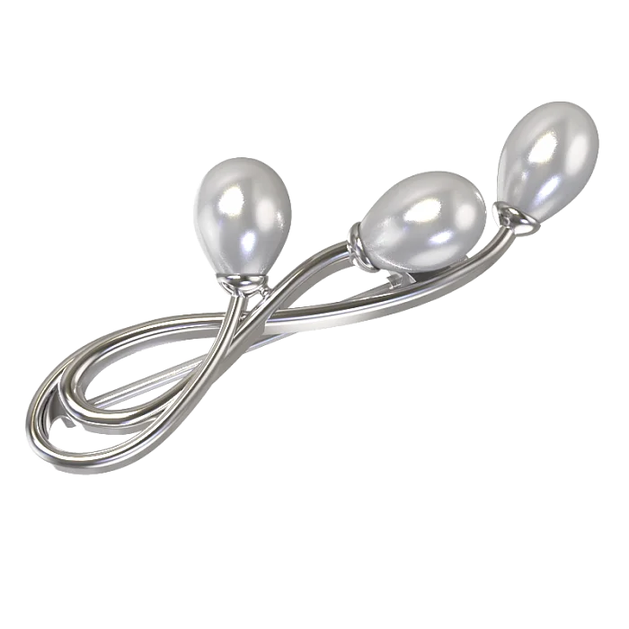 Брошь из серебра